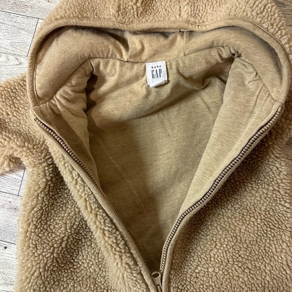 BABY Gap | Sherpa Bear One Piece | Size: 6-12 Months | Travertine Brown - Picture 4 of 9